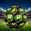 ADO Den Haag Print Size 5 Soccer Ball, PU Wear Resistant Football for Match Training and Daily Practice, Birthday Gift for Soccer Fans