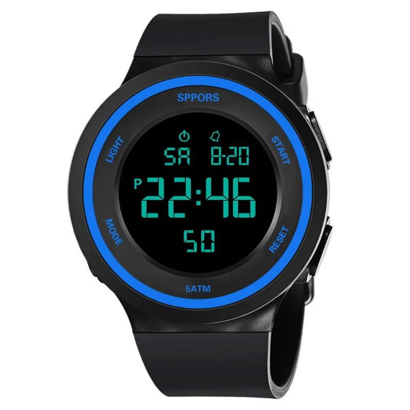 Luminous Watches Mens Electronic Watch Military Watches Waterproof Swim Outdoor Sport Wristwatch Silicone Fashion Hours Relojes