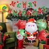 Christmas-themed Balloon Set, Banner, Cartoon Aluminum Film Decoration, Party Santa Claus Scene Arrangement