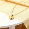 Niche Sweet Stainless Steel Heart Pendant Women’s Versatile Clavicle Chain Light Luxury Necklace
