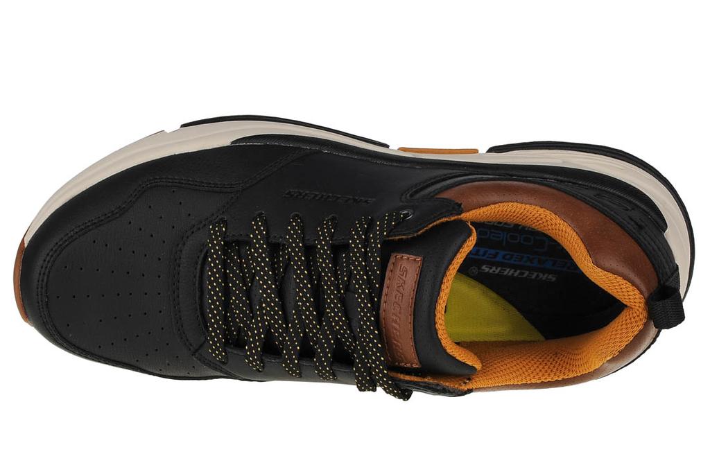 Skechers Benago-Treno, Mens black Sneakers