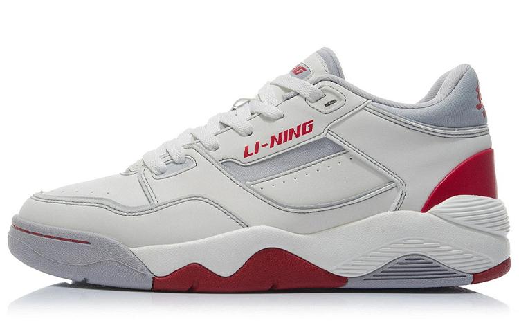 Li Ning Ретро 80-е Текстиль, Синтетическая кожа Амортизация Нескользящая Износостойкая Дышащая Низкие AGBR086-3 36