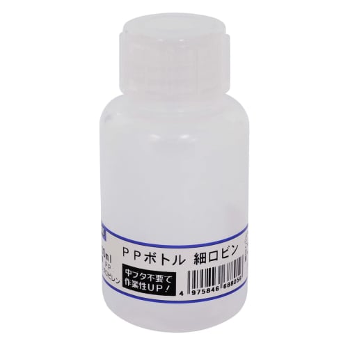 Niigata Seiki BeHAUS Made In Japan PP Narrow Mouth Bottle with Ring, 100ml, PBT-100