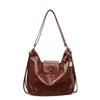 Premium retro large-capacity bag women's new autumn and winter double shoulder back bag single shoulder tote bag