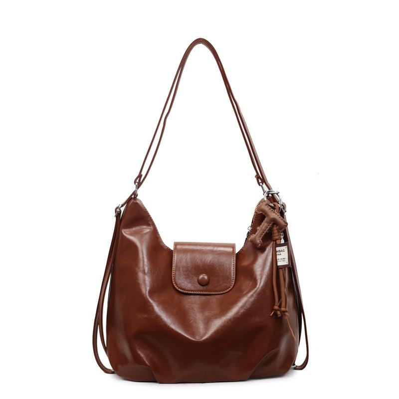 Premium retro large-capacity bag women's new autumn and winter double shoulder back bag single shoulder tote bag