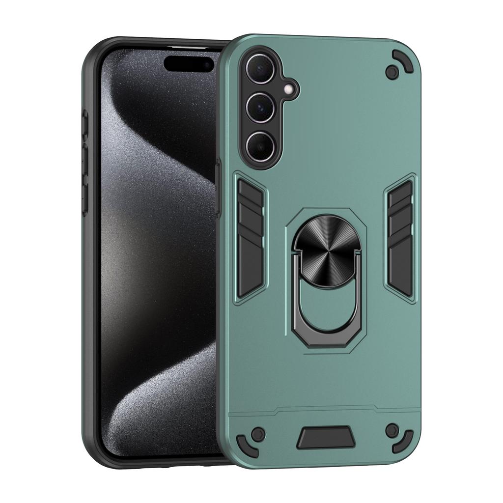 Military Armor Shockproof Case for Samsung Galaxy A56 A36 A26 A16 5G A06 Protective Cover Ring Stand Holder Fundas Coque