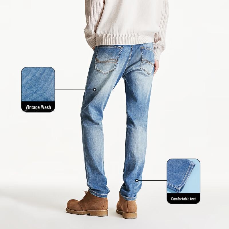 JACK&JONES Men's Straight-Leg Denim Jeans