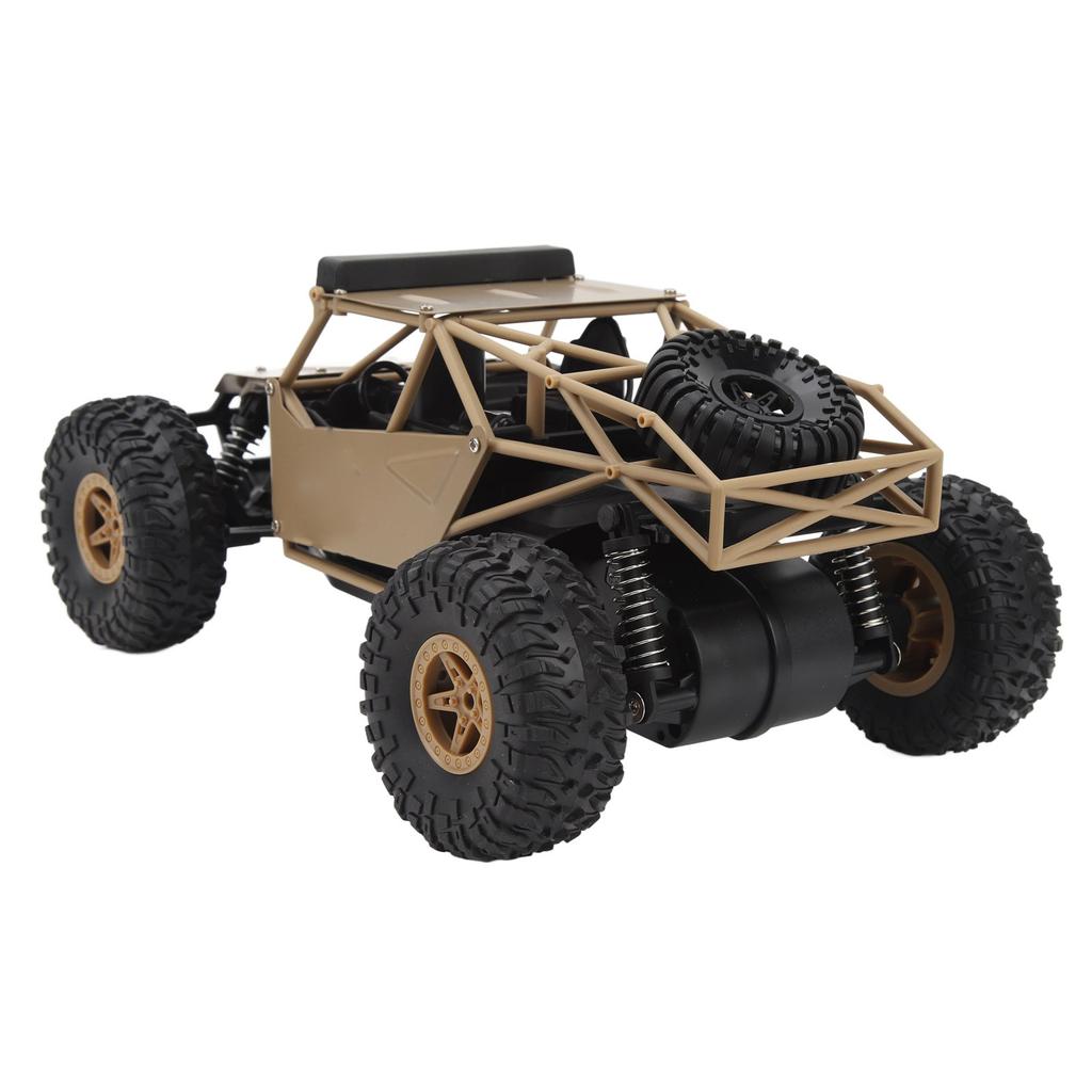 Carros RC 1:Carro de Controle Remoto Escala 16 2.4G Carcaça de Liga 2.4G Resistente a Choques Farol Off Road RC