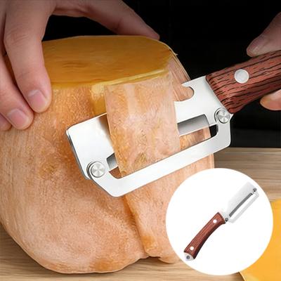 Pelapatate con Manico Ergonomico Apribottiglie 2-in-1 Pelapatate da Cucina Antiscivolo Affilato Ampio