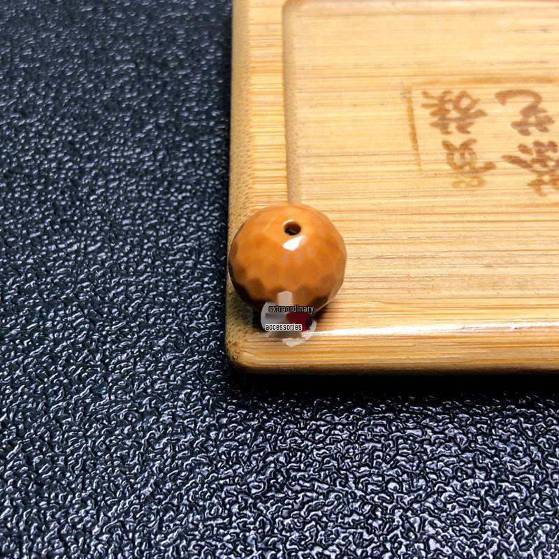 Monkey Head Diamond Faceted Carved Buddhist Bead Bracelet - Wenwan DIY Prayer Accessory for Men and Women