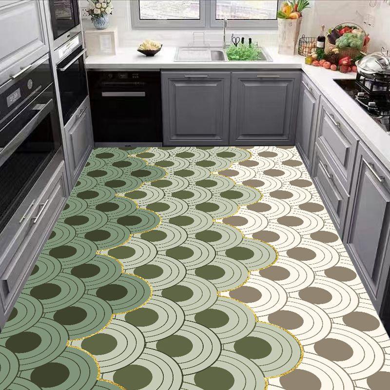 Carpet for Kitchen Pvc Floor Mat Large Size Waterproof Non-slip Carpets Leather Anti-oil Foot Mats Retro Home Decoration Rug