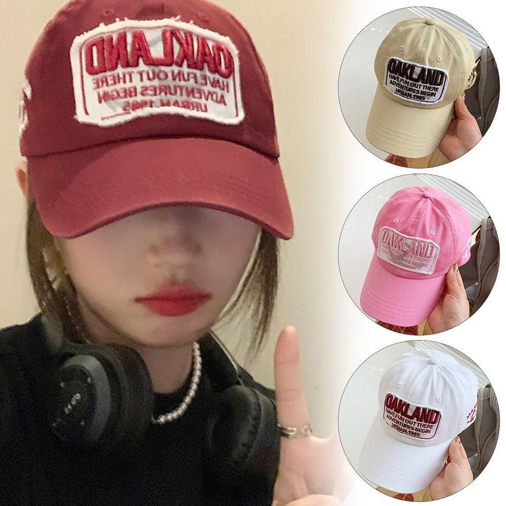 

Retro Baseball Hat Wide Brim Baseball Cap Fashionable Sunshade Hat Girls чорний