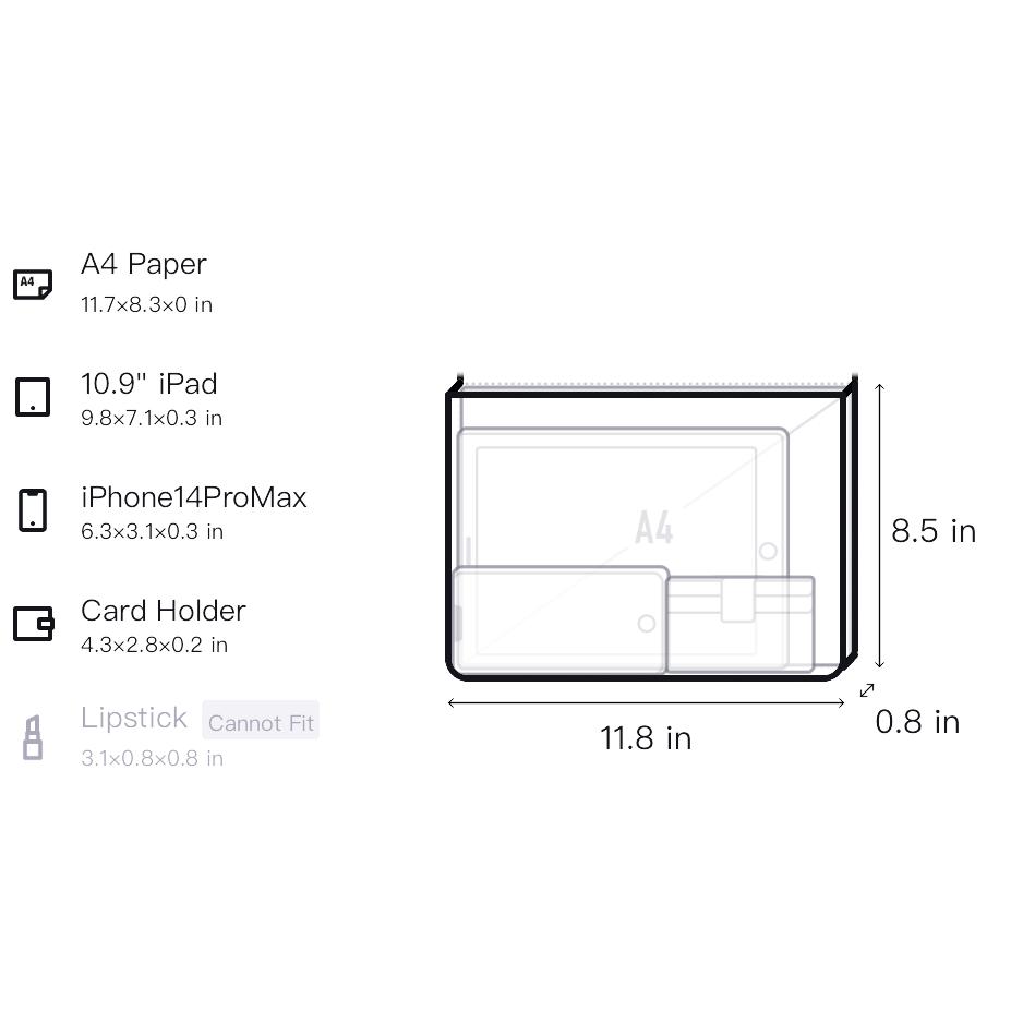 New COACH Hitch Cow Leather Document Bag Wrist Bag Clutch Large Size Men's Brown CE483-TN2