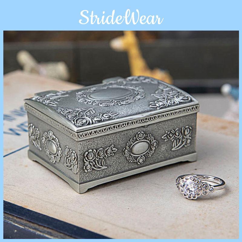Ring Storage Creative Boxs Square Rose Earrings Stud Earrings Jewelry Gifts
