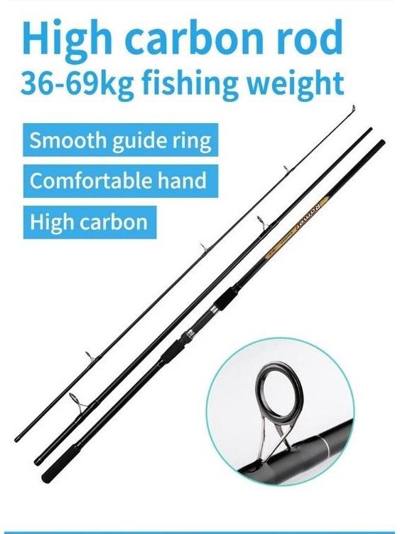 Long-Distance Casting Carp Rod: 3.3m, 3.6m, 3.9m for Sea, Lake, and Reservoir Fishing
