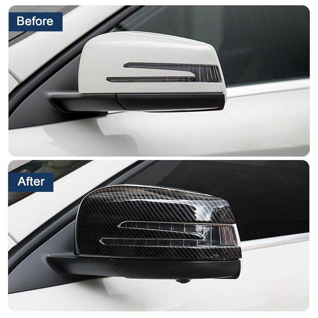 2pcs Side Rrview Mirror Cover Decorative Trim   Fit for   A B C E   CLA GLA