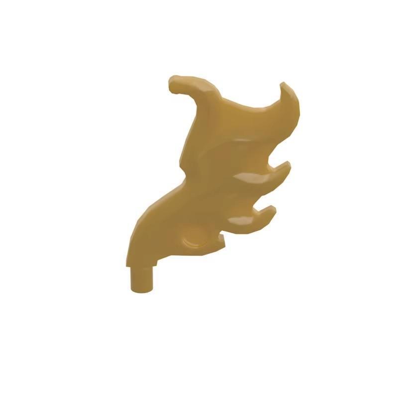 50g MOC 18394 Medium Flame Wings Small Building Block Accessories Compatible