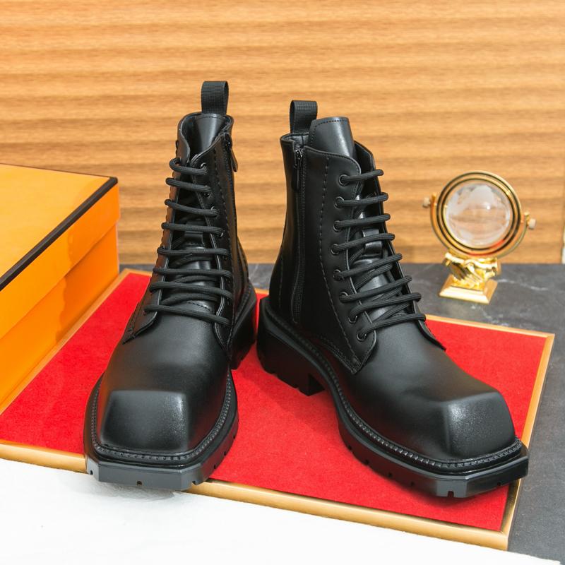 Fashion Leather Boots For Man Genuine Leather Big Size Boots High Quality Designer Formal Boots Casual Boots Fashion Business
