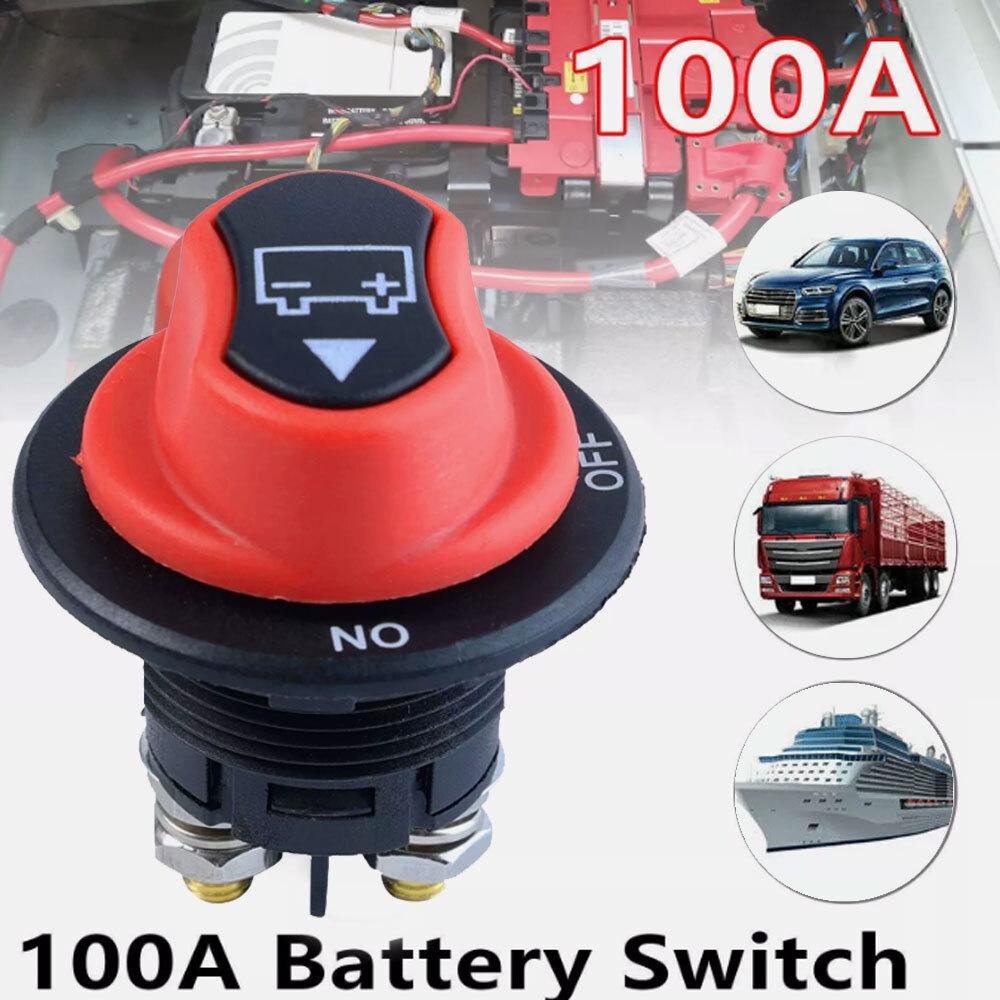 Battery Disconnect Switch 100A 12V for Car Truck SUV Boat Marine