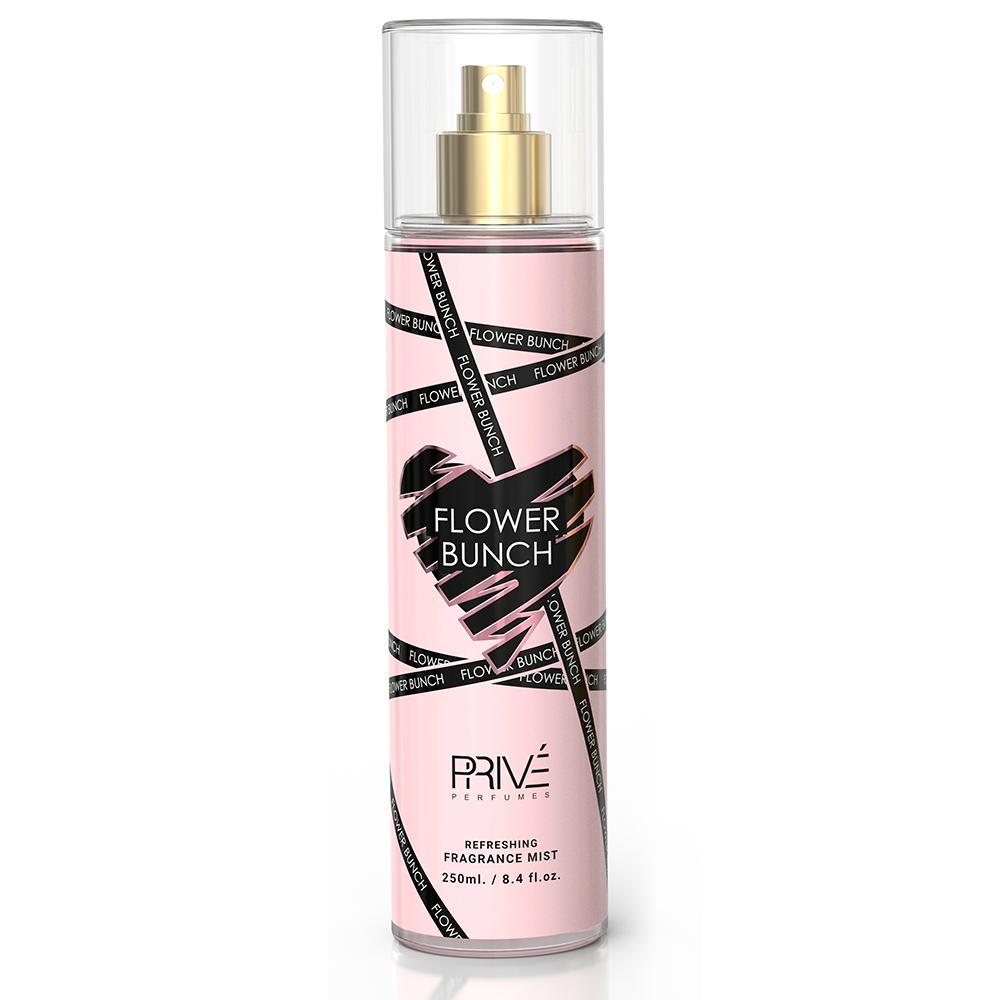 Popular Scents Prive Refreshing Floral-Fruity Fragrance Plume Body Mist 250ml. 8.3 FL.OZ Spray Flavored Water
