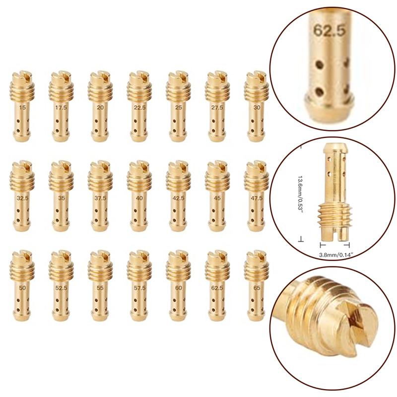 21PCS Carburetor Jet For Pilot Kit for For MIKUNI VMTMTMX VM22210 AX100 EN Essential for Tuning and Performance