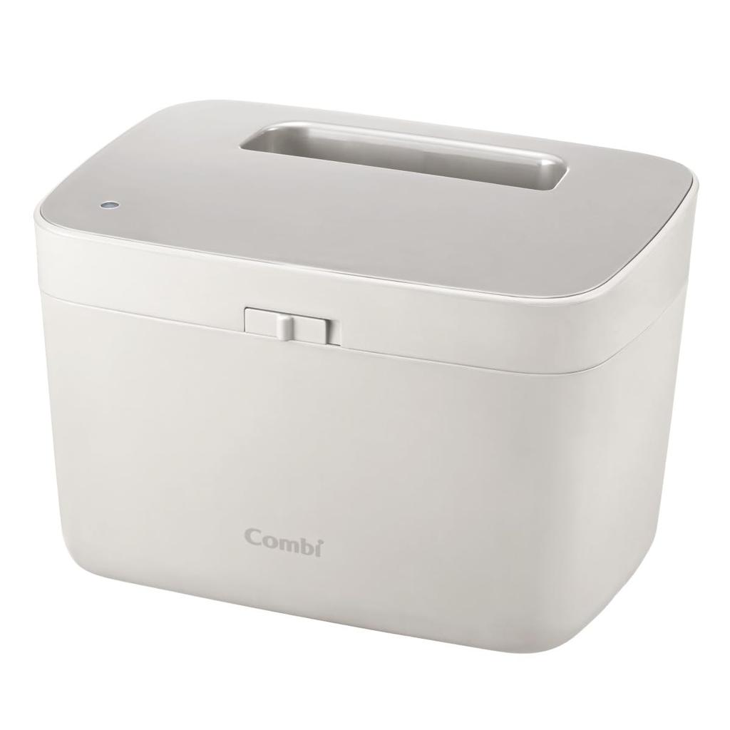 Combi Baby Wipe Quick Warmer Light with Magnetic Power Stand Warmer, Elite, Gray, (2025 Model)