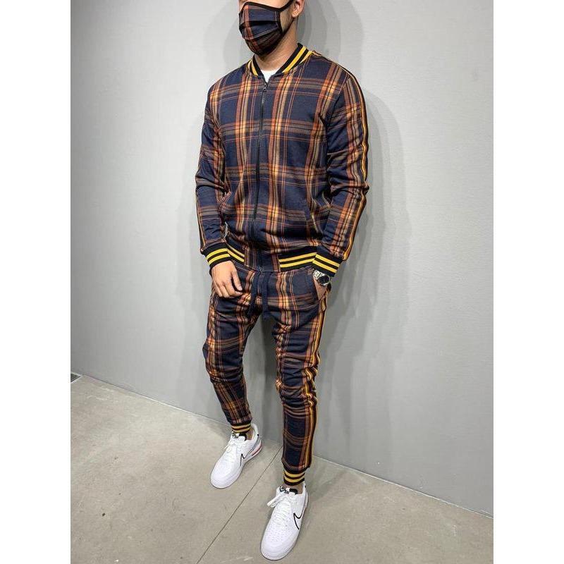 

Свободный костюм в клетку с принтом, одежда для пар, модный спортивный костюм, серый спортивный костюм, полный комплект, черный, розовый, выцветший спортивный костюм, полный спортивный костюм 3XL