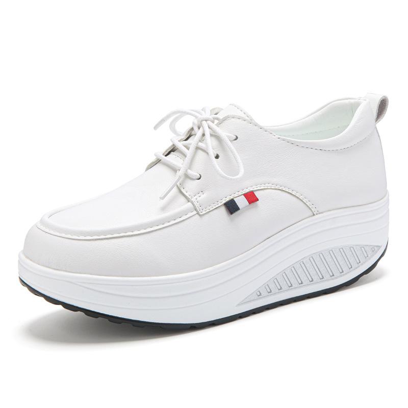 Mom Shoes Spring and Autumn New Casual Soft-soled Medium Sports Shoes Thick-soled Heightening Shoes