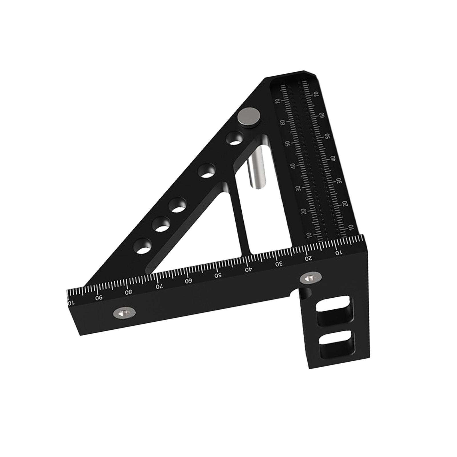 

Прочная линейка-дырокол из алюминиевого сплава, многофункциональный инструмент для пробивания отверстий, прочный, идеально подходит для столярных работ и поделок своими руками B