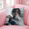 Lara Croft Tomb Raider Game Pillow Gift Home Office Decoration Pillow Bedroom Sofa Car Cushion Coverpillow Case