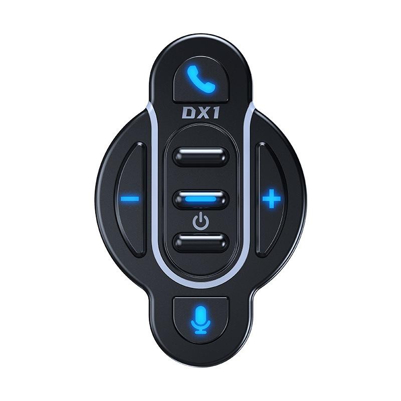 Bluetooth 5.4 Smart Wireless Media Remote Controller Waterproof Handlebar Mount Media Control Button For Motorcycle Bicycle Helmet Headphone Audio Pla