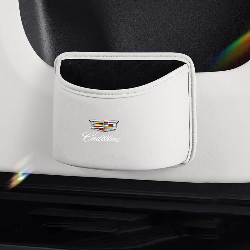 

Multi-functional Car Trash Can Water Cup Holder Storage Bucket for Cadillac ATS BLS CT4 CT5 CT6 CTS ESCALADE SLR STS XT5 XT6 XTS білий