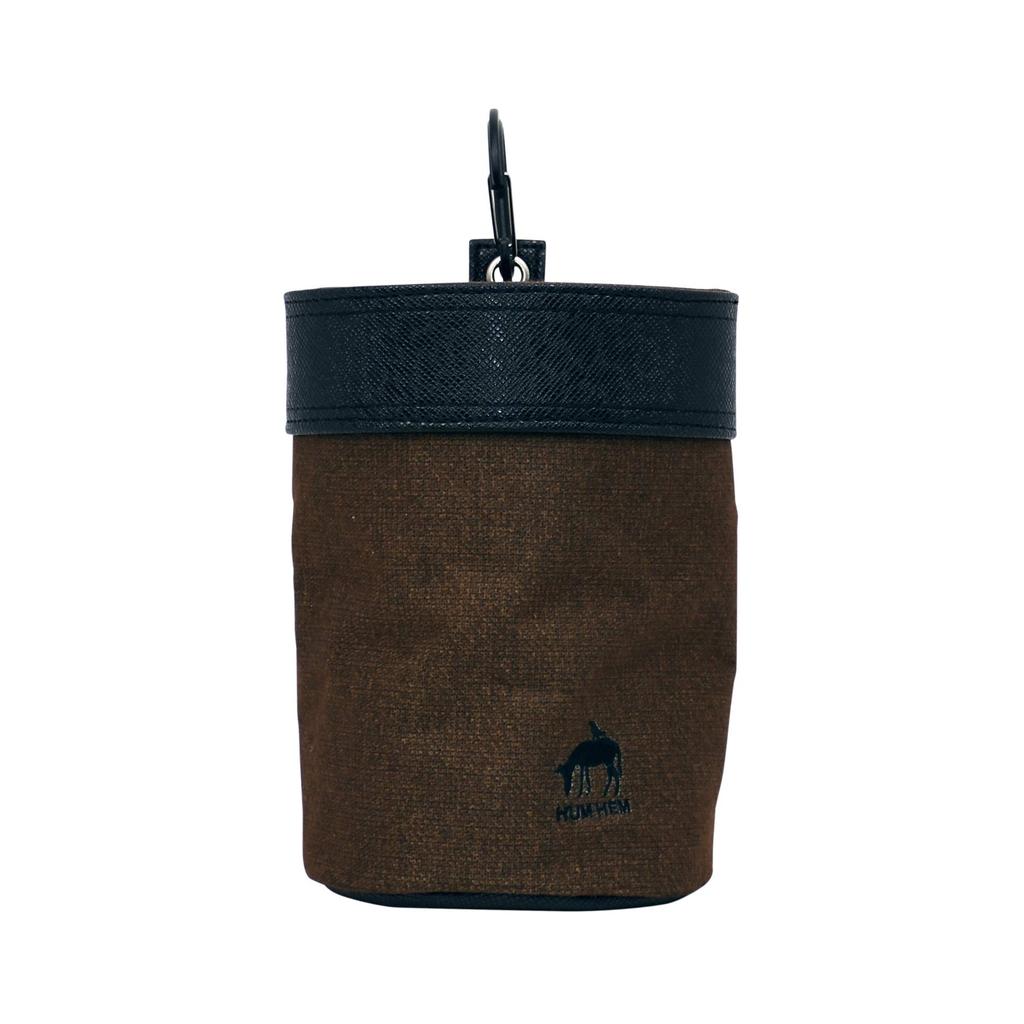 Kiyo HUMHEM Waist Bag, Round, Brown, HM1199M-BR