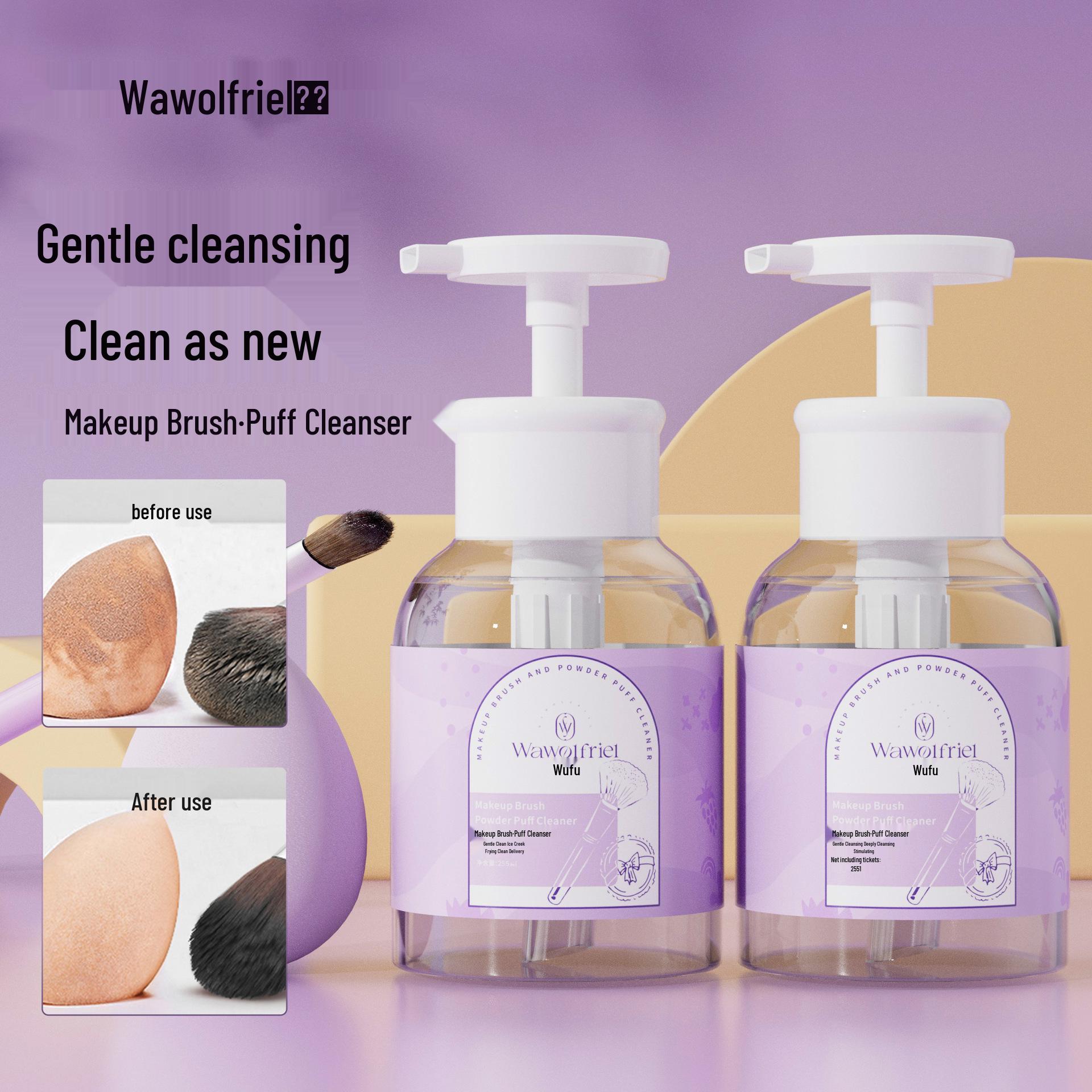 

Wufu Puff 255ml Gentle Makeup Brush & Sponge Cleaning Mousse