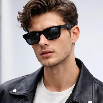 1pc Y2K Fashion Rectangular Sunglasses with Rivets UV Protection Trendy Sun Shade for Men Women Street Style Beach Everyday Wear