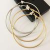 Women Hoop Earrings Classic Small Big Circle Trend Clip Earrings Without Piercing Fashion Gold Silver Plating Rings
