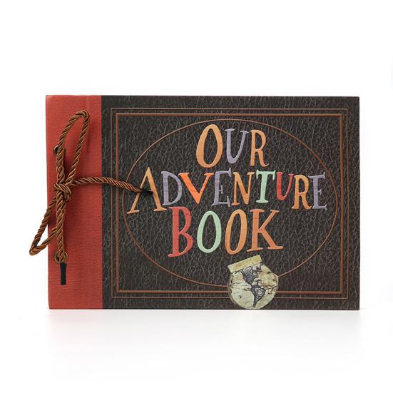 Adventure Book Scrapbook Handcrafted Photo Album with Pocket Retro Diary DIY Travel Journal Gift for Couples Anniversary Weddings Birthday Christmas