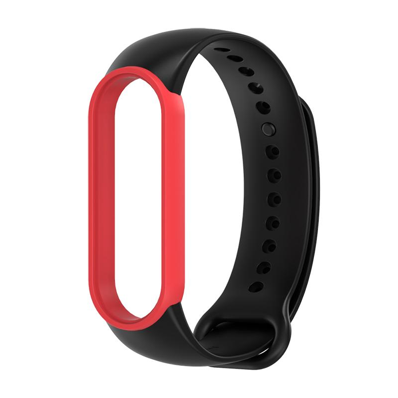 

Mijobs Sport Strap для Mi band 7 6 5 Силиконовый браслет на запястье Двойной цветной ремешок на запястье Смарт-браслет для Xiaomi Miband 7 6 5