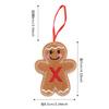 Gingerbread Man Ornaments for Christmas Tree Hanging Decor with Alphabet Letters Festive Holiday Home Decorations Gift