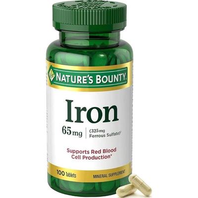 Nature's Bounty Iron 65mg 100 Capsules 1 Pcs