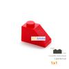 50 Pcs Bulk Blocks Building Bricks Bevel 1X1 Educational Assemblage Construction Toys for Children Size Compatible With Brand