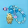 Golden 999 Pure Gold Mobile Phone Pendant Keychain Cartoon Plush Bag Charm