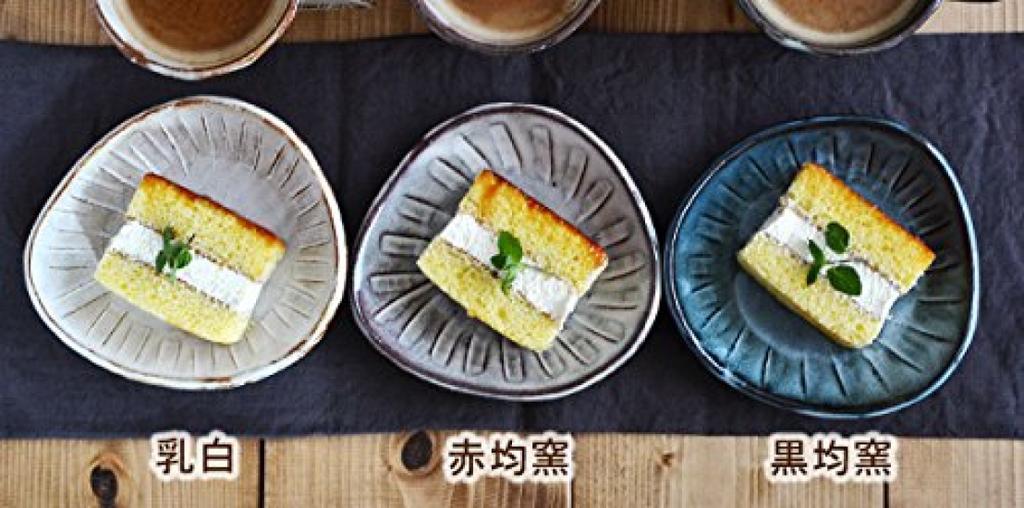 Servis Östjapansk stil handgjord triangulär tallrik Shinogi 13,8 cm Akayun-ugn