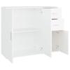 Vidaxl Cabinet, White, 91X29.5X75 Cm, Wood-Based Material