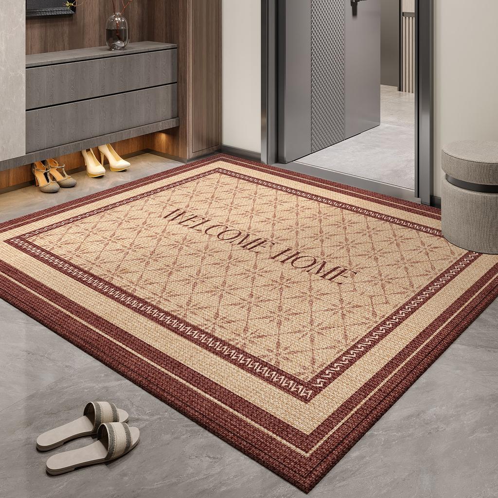 Door Floor Mat, Dirt-Resistant And Easy To Take Care Of, Non-Slip Entrance Door Floor Mat, Advanced Sense Of Door Carpet Dust Removal Door Mat