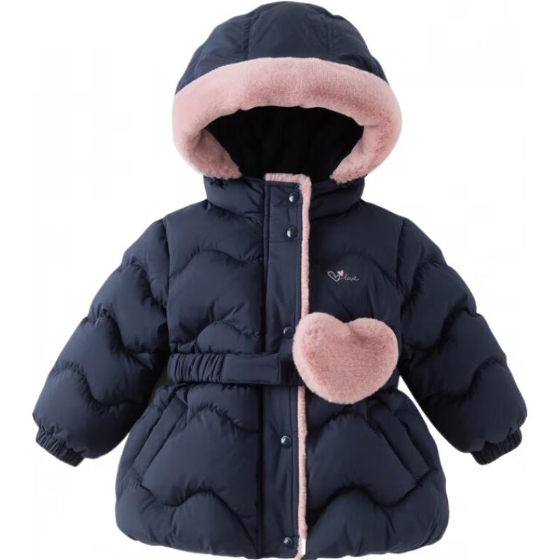DAVE&BELLA Girls  Hooded 3-Proof Down Jacket 110 cm