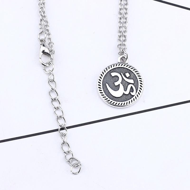 Creative Unique Sports Style Yoga Pattern Pendant Necklace Ornament Christmas Birthday Festival Gift