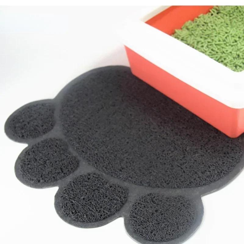 High Resilience Fiber Cat Litter Trapping Mat Waterproof Non-slip Pet Feeding Pad for Small Dogs Cats Accessories