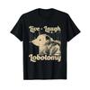 Vintage Live Laugh Lobotomy Lobotomies Retro Opossum Lovers T Shirt Small Vintage Homme Stretched Comfortable Stylish