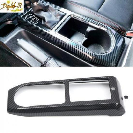 Carbon Fiber For Toyota Tacoma 2016- Printed Console Gear Panel Cover Trim